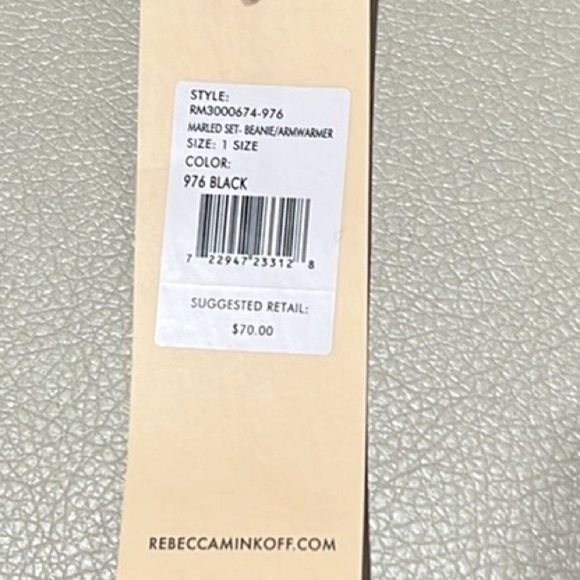 Rebecca Minkoff Marled Beanie And Armwarmer Set NWT - Picture 10 of 10